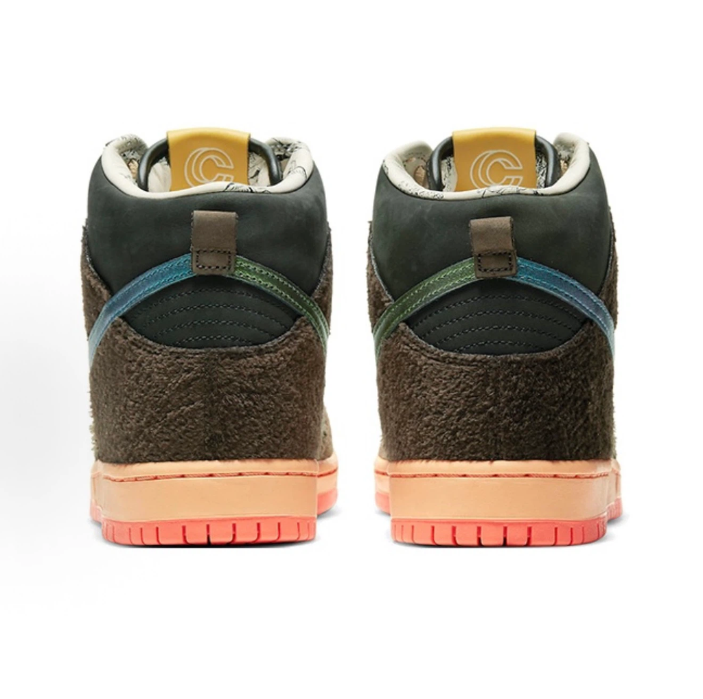 Concepts x Nike SB Dunk High Pro "TurDUNKen" DC6887-200, Thanksgiving Mallard Duck Limited Edition Skate Shoes, Unisex Casual Sneakers
